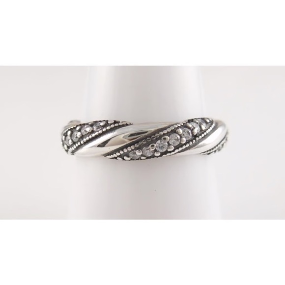 Pandora Ribbons of Love Ring - Retired Style - Picture 1 of 5